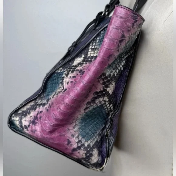 Coach Crosby Carryall, Embossed Leather, Python Multicolor - Picture 3 of 10